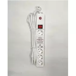 Linkom kabli produžni 6r/5m sa prekidačem i zaštitom 3x1.5mm beli