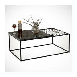 Hanah Home Klub sto Zinus, 95x43x55 cm, Antracit