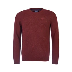 Barbour Pulover Essential Tisbury MKN0844RE56 Bordo rdeča Regular Fit