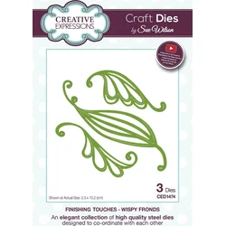 CREATIVE EXPRESSIONS Cutting And Embossing Metal Stencils Komplet šablon za rezanje 3 kos