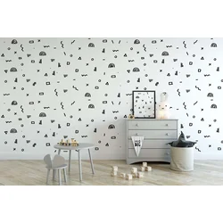 Wallity Tapete za zid MDK-00124, 100x100 cm, Šarena