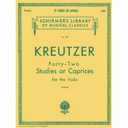 KREUTZER: 42 ETUDES OU CAPRICES NOTE