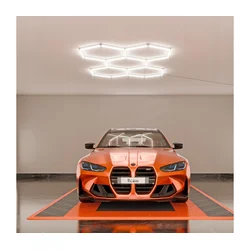 LED prigušiva plafonska svetiljka HEXAGON LED/192W/85-265V 5000K CRI 90 IP54 bela