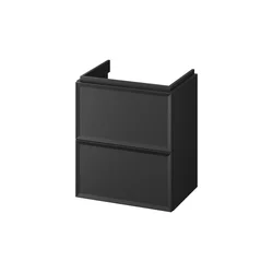 Cersanit S1021-006 - zidni kupatilski ormarić za ispod umivaonika MILLE SLIM 50x35 cm crne boje