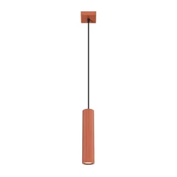 Sollux SL.1630 - Viseći luster na sajli KARBON 1xGU10/10W/230V narandžast