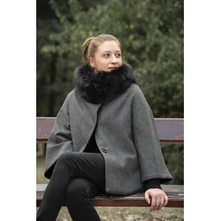 BOUCLÉ MODA Ženski kaput Odri, Sivi