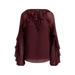 Lauren Ralph Lauren Bluza POLY rdeča