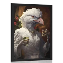 Plakat živalski gangster ptička - 60x90 no frame