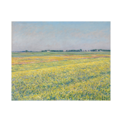 Canvas Slika na platnu The plain of Gennevilliers, yellow fields, Gustave Caillebotte, 100x80cm