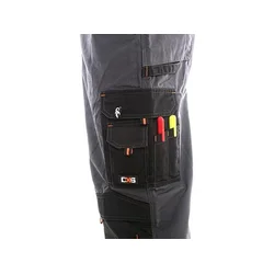Canis Radne pantalone do struka sirius nikolas sivo-narandžaste vel.50 ( 62097 )