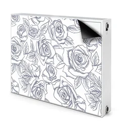 tulup.si radiatorska pokrov Modre vrtnice 80x60 cm