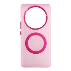 Silikonska futrola Magsafe FLURO COLOR Honor Magic 7 Lite ROZE