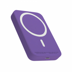Power bank MagSafe Wireless only 5000 mAh ljubicasta