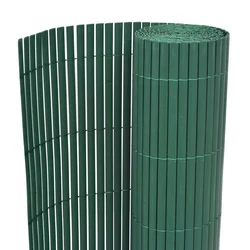 Den Dvostranska vrtna ograja PVC 90x500 cm zelena