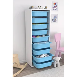 HANAH HOME Višenamenska polica Zola 9N White Blue