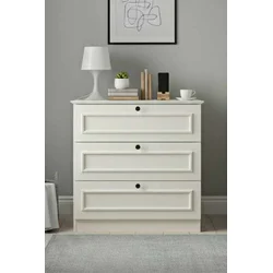 Hanah Home Komoda Mira, 78 x 78 x 43 cm, Bela