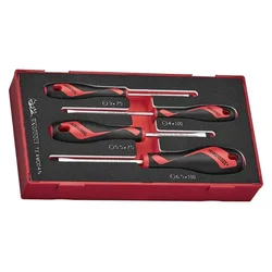shumee SET PLOŠČATIH IZVIJAČEV TENG TOOLS TEAMD04N, 4 KOS.