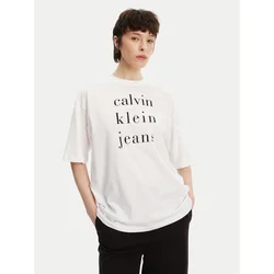 Calvin Klein Jeans Majica črna/bela