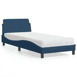 Krevet s madracem Dover plavi 90 x 200 cm od tkanine