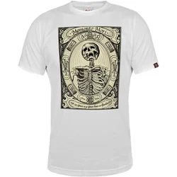 Muška majica kratkih rukava Memento Mori, Bela