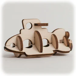 CuteWood Lesena 3D sestavljanka Podmornica