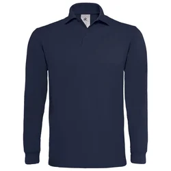 MAJICA DUGI RUKAVI POLO B&C HEAVYMILL LSL 230G TAMNO PLAVA 2XL-EOL!!