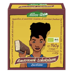 Čokoladica tamna amarant BIO Allos (5kom) 140g