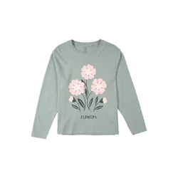 NAME IT Majica NKFVELDA pastelno zelena / puder / bela