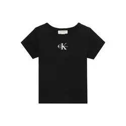Calvin Klein Jeans Majica lila/črna/bela