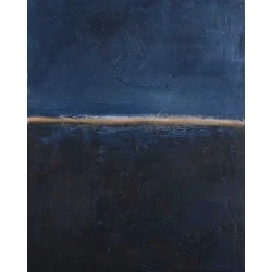 Ročno naslikana slika 78x98 cm Edge Blue – Malerifabrikken