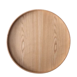 Okrogli pladenj O 40 cm, V: 3.5 cm – Elements Wood jesen - 593979