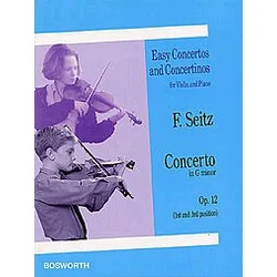 SEITZ : note CONCERTO IN G MINOR OP.12