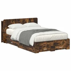 Vidaxl Posteljna konstrukcija s prostorom za shranjevanje 120 x 190 cm