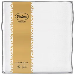 Violeta Salvete Premium Supersoft, 38x38, 40/1, Bele