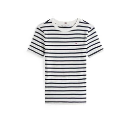 TOMMY HILFIGER Majica CODY črna/bela