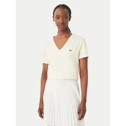 Lacoste Majica TF7300 Kremna Regular Fit