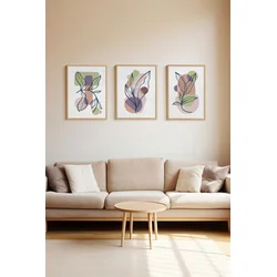 Wallity Slika 3Dartsoho102, 3 dela, 33 x 48 cm