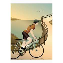 Vissevasse Plakat Cycling The Hulls 50x70 cm