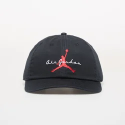 Čepica Jordan Club Cap Unstructured Adjustable Hat Black/ White/ University Red S/M
