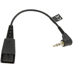 JABRA QD Cord to 3.5mm plug without call controller e.g. Blackberries, I-Phones