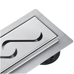 shumee Dekorativni pokrov Basic Decor Inox za linearni odtok S, 70 cm