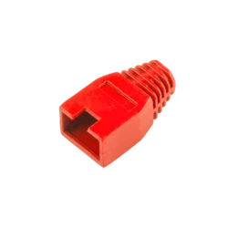 CABLETECH Pokrov za konektor 8P8C (RJ45) rdeč