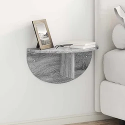 Polica na zidu Zidne 2 pcs Siva Sonoma 48 x 24 x 24 cm