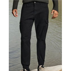 Sinsay - Cargo pantalone - crno
