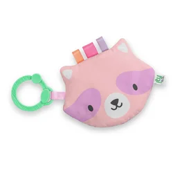 INGENUITY Crinklet Raccoon Deni 0m+ senzorična igrača s C-obročem