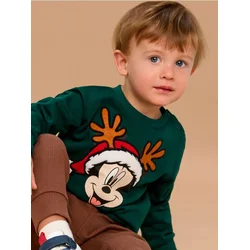 Sinsay - Dukserica crewneck Mickey Mouse - plavozeleno