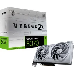 Msi g5070-12v2cw rtx5070 ventus 2x oc nvd/12gb/gddr7/192bit/bela Graficka karta ( V532-004R )