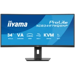 34 UW Curved VA-panel, 3440x1440-120Hz, 350cdm, 0,4ms MPRT, Speakers,USB-C Dock (LAN/KVM/95W PD),DisplayPort, 2xHDMI,USB HUB (2x3.2 2xC) ,Adaptive Sy