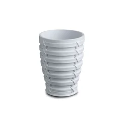 Primanova čaša za četkice Palm bela PVC M-E59-01