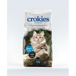 NUTRIPET HELLAS Suva hrana za mačke sa ukusom povrća, jetre i ribe Crokies, 20kg